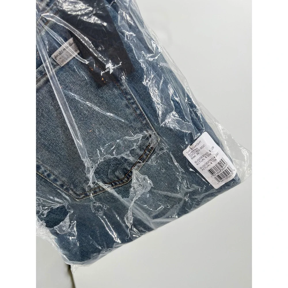 7 For All Mankind The Straight Jeans Sundance Blue 7D12C922-SDC Size 29 NWT